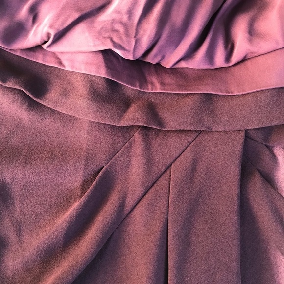 Diane Von Furstenberg DVF 12 burgundy sleeveless V-neck faux wrap semi sheer - Picture 13 of 16